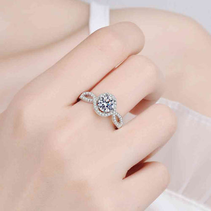 Feel The Joy 925 Sterling Silver Moissanite Ring