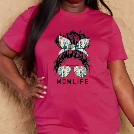 Simply Love Full Size MOM LIFE Graphic Cotton T-Shirt