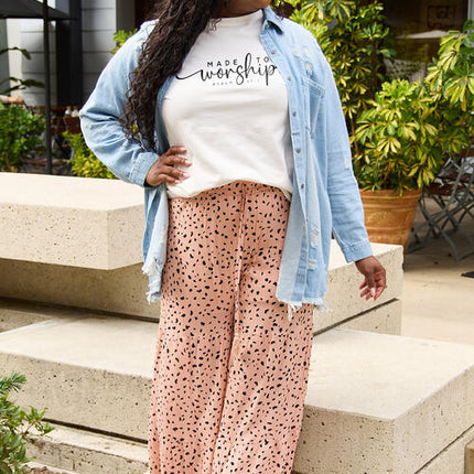 Simply Love Full Size MADE TO WORSHIP Short Sleeve T-Shirt