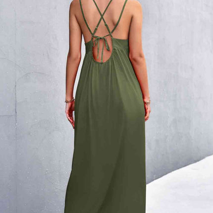 Double Strap Tie Back Dress