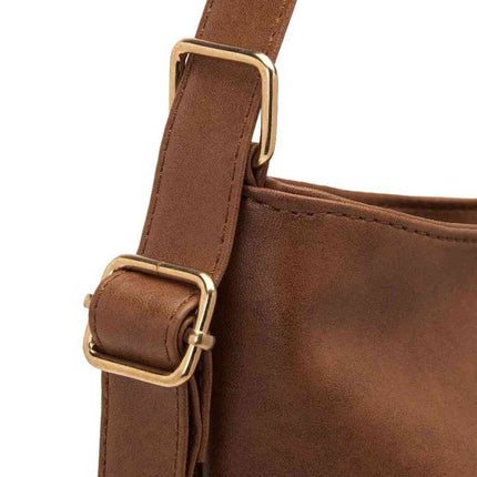 Large PU Leather Crossbody Bag