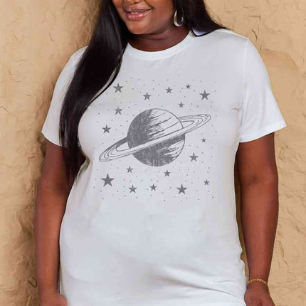 Simply Love Full Size Planet Graphic Cotton T-Shirt