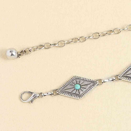 Vintage Turquoise Alloy Belt