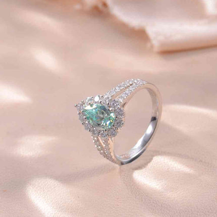 1 Carat Moissanite 925 Sterling Silver Ring