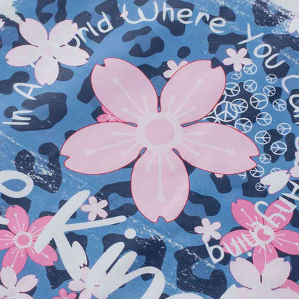 Leopard Floral Graphic Round Neck Tee - Vickie Lynn's