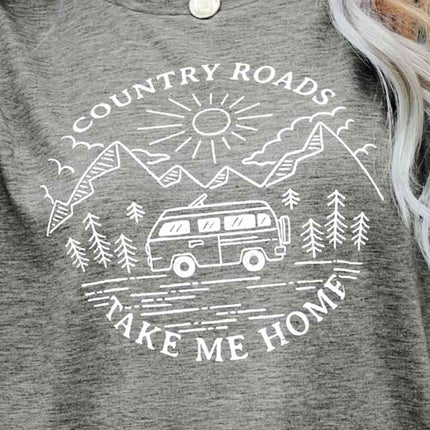 COUNTRY ROADS TAKE ME HOME Graphic Tee