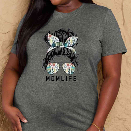 Simply Love Full Size MOM LIFE Graphic Cotton T-Shirt