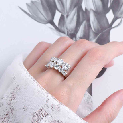 Adored Moissanite 925 Sterling Silver Ring
