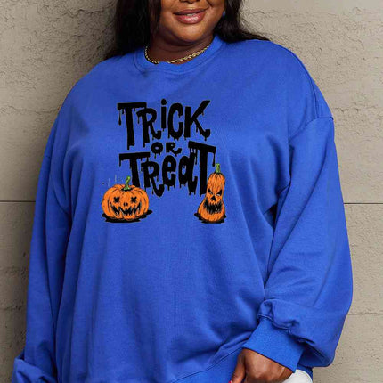 Simply Love Full Size TRICK OR TREAT Graphic Sweatshirt
