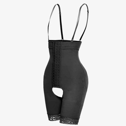Full Size Hook-and-Eye Lace Trim Shaping Bodysuit