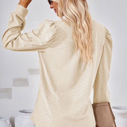 Notched Long Sleeve T-Shirt