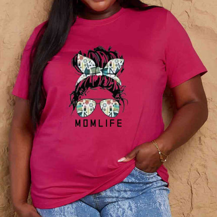 Simply Love Full Size MOM LIFE Graphic Cotton T-Shirt