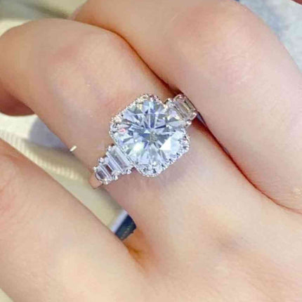 3 Carat Moissanite 925 Sterling Silver Ring