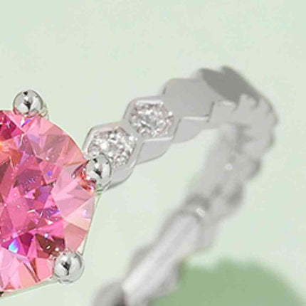 1 Carat Moissanite 6-Prong 925 Sterling Silver Ring