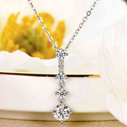 Adored Keep You There Multi-Moissanite Pendant Necklace