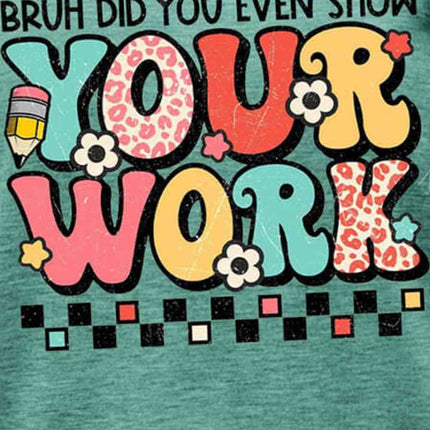 Letter Graphic Short Sleeve T-Shirt