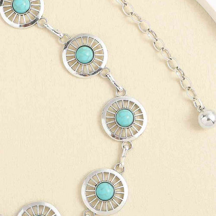 Vintage Turquoise Alloy Belt