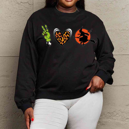 Simply Love Full Size Drop Shoulder Graphic Sweatshirt