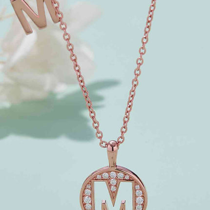 Adored Moissanite K to T Pendant Necklace