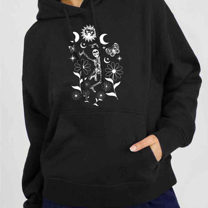 Simply Love Simply Love Full Size Dancing Skeleton Graphic Hoodie