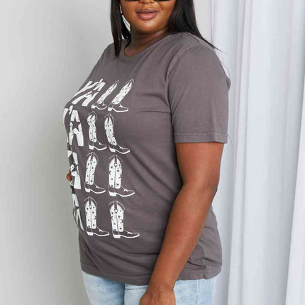 mineB Full Size Y'ALL Cowboy Boots Graphic Tee