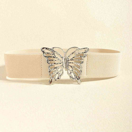 Butterfly Alloy Buckle Elastic Belt - Vickie Lynn's