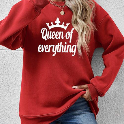 QUEEN OF EVERYTHING Round Neck Sweatshirt