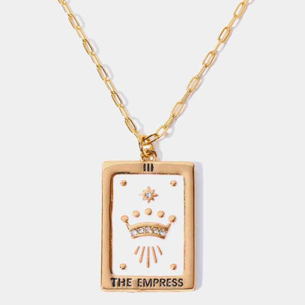Tarot Card Pendant Copper Necklace