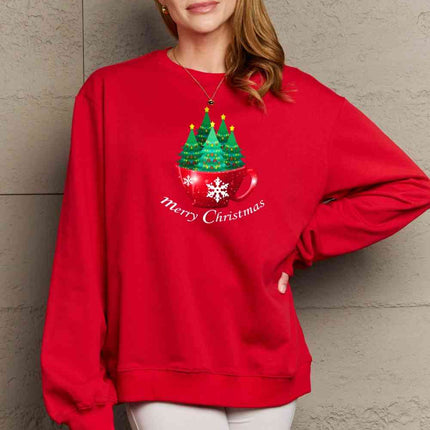 Simply Love Full Size MERRY CHRISTMAS Graphic Sweatshirt
