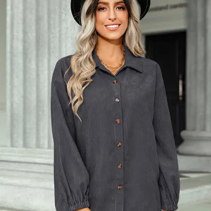 Abrigo fino de color liso a la moda para mujer 