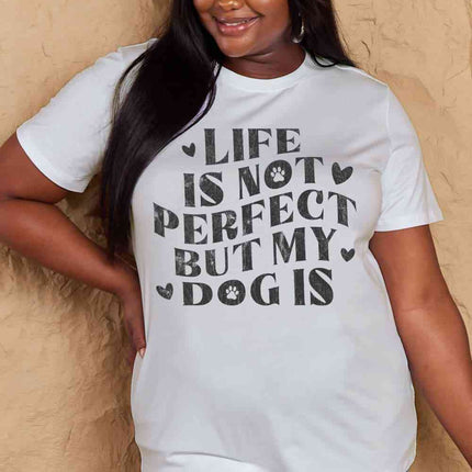 Simply Love Full Size Dog Slogan Graphic Cotton T-Shirt