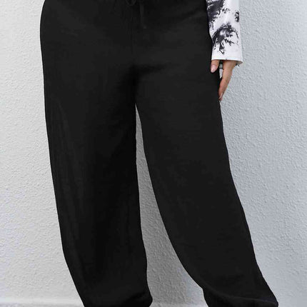 Plus Size Drawstring Jogger Pants