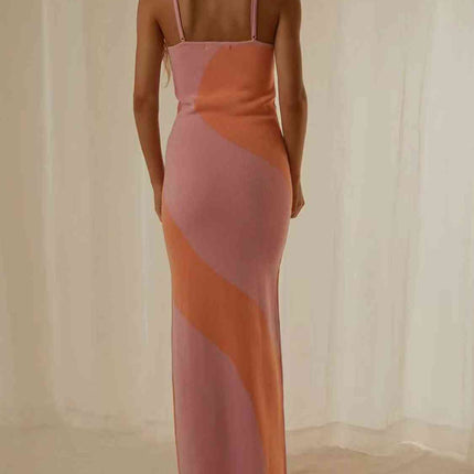 Spaghetti Strap Maxi Sweater Dress