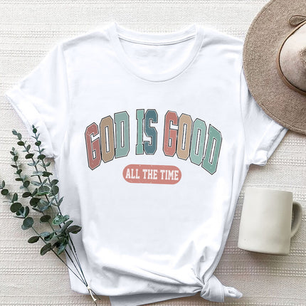 GOD IS GOOD ALL THE TIME Round Neck T-Shirt