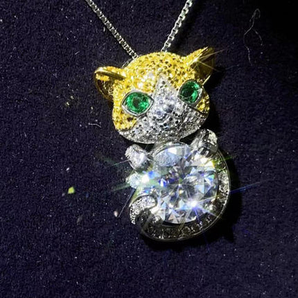 2 Carat Moissanite 925 Sterling Silver Necklace