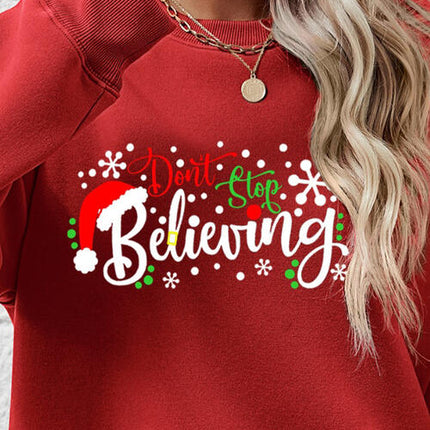 Letter Graphic Long Sleeve Sweatshirt