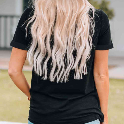 Slogan Graphic Short Sleeve T-Shirt