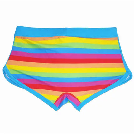 Bañador tipo bóxer con abertura atada Rainbow Fashion para hombre 