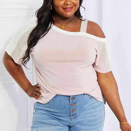 Andree by Unit Full Size Something Simple Cold Shoulder Tee