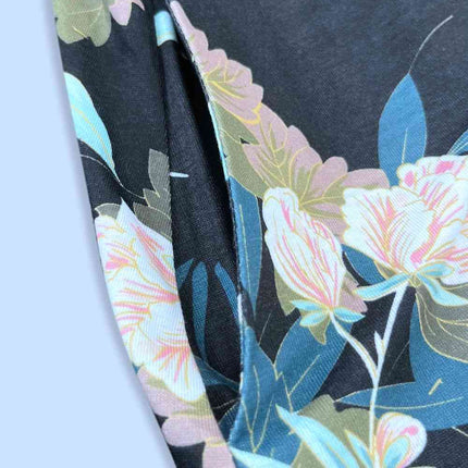 Double Take Printed Scoop Neck Sleeveless Buttoned Magic Dress with Pockets