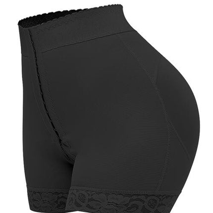 Full Size Lace Detail Hook-and-Eye Shaping Shorts