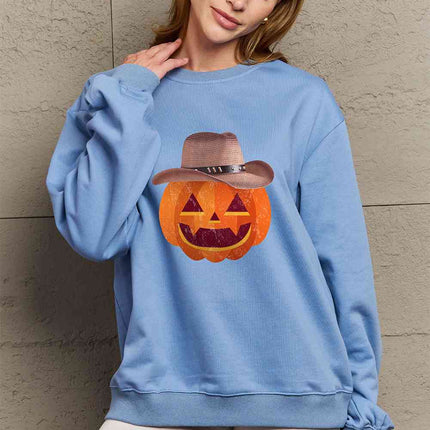 Simply Love Full Size Graphic Dropped Shoulder Sweatshirt