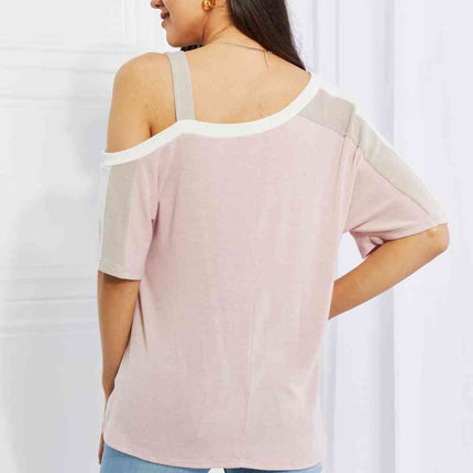 Andree by Unit Full Size Something Simple Cold Shoulder Tee