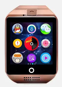 Color: Dorado - Reloj inteligente con cámara Bluetooth