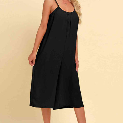 Spaghetti Strap Scoop Neck Jumpsuit - Vickie Lynn's