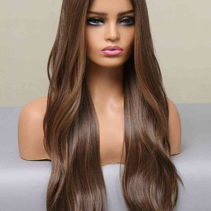 13*2" Lace Front Wigs Synthetic Long Wave 26" Heat Safe 150% Density