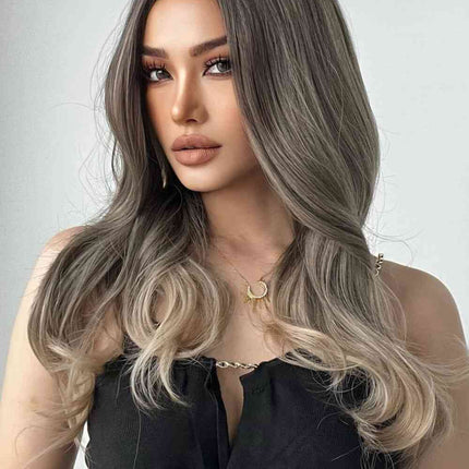 13*1" Full-Machine Wigs Synthetic Long Straight 24"