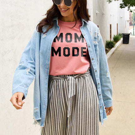 Simply Love Full Size MOM MODE Short Sleeve T-Shirt