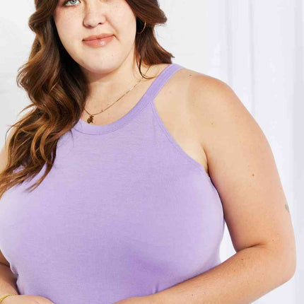 Zenana Sweet & Simple Full Size Halter Neck Tank