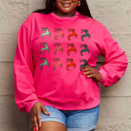 Simply Love Full Size Graphic Long Sleeve Sweatshirt